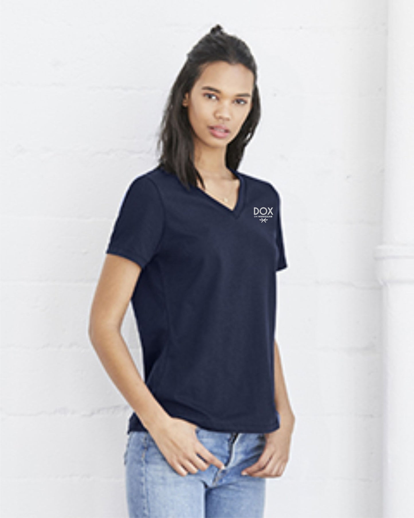 Bella Relaxed V-Neck Jersey Mariano Group