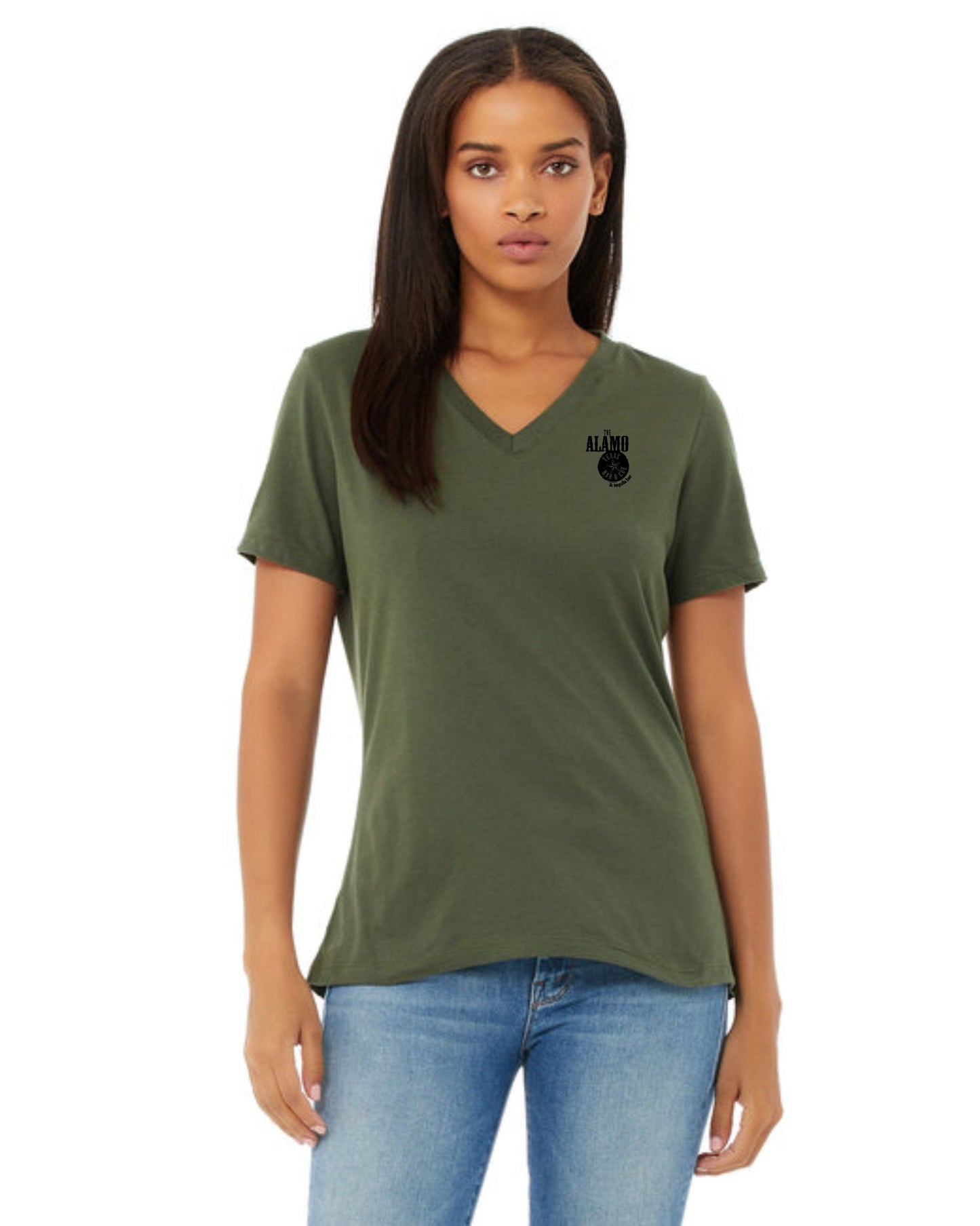 Bella Relaxed V-Neck Jersey Mariano Group