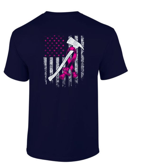 Breast Cancer Fire AX T-Shirt