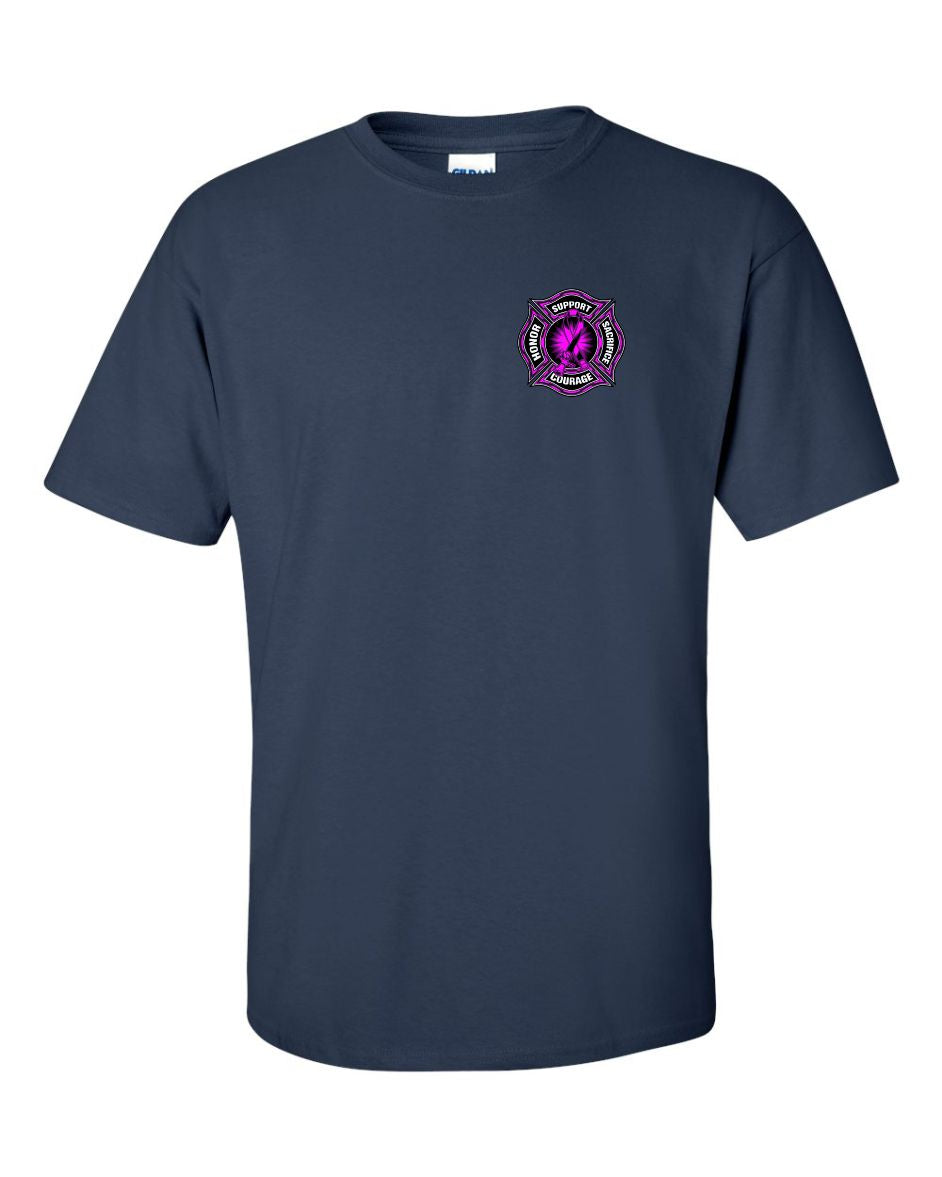 Breast Cancer Fire AX T-Shirt