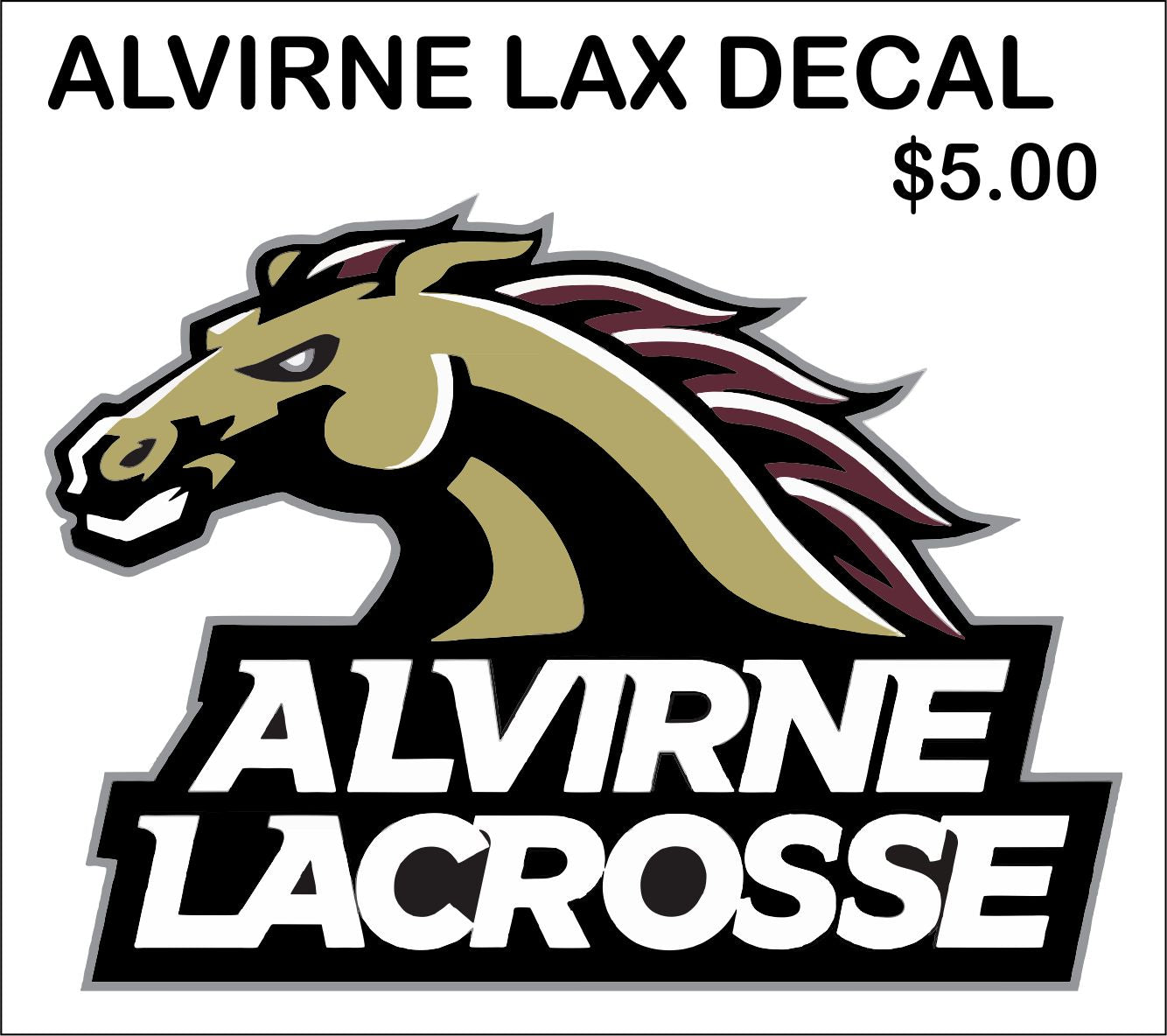 Alvirne LAX Window Decal