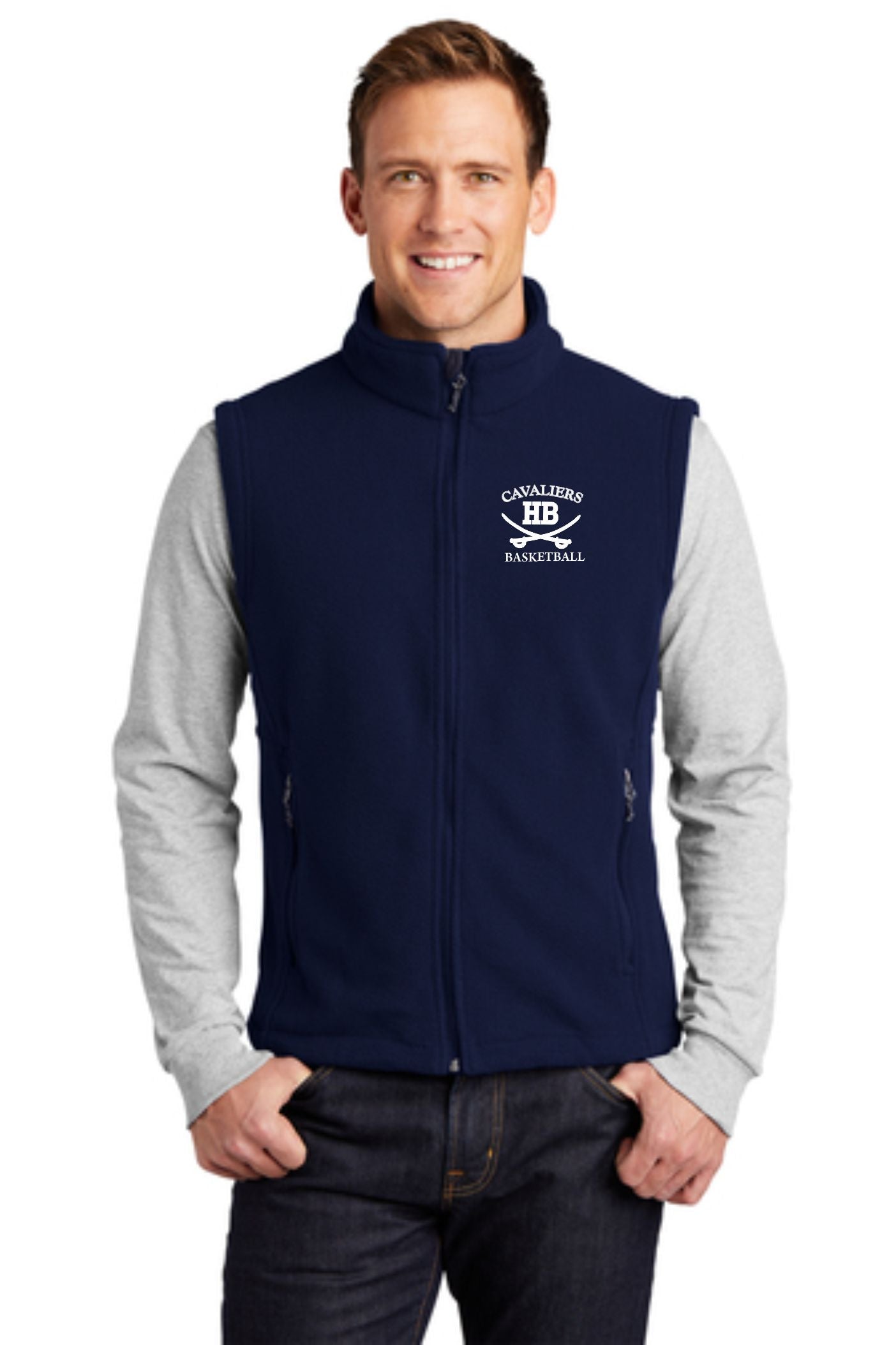 HB Basketball Fleece Vest