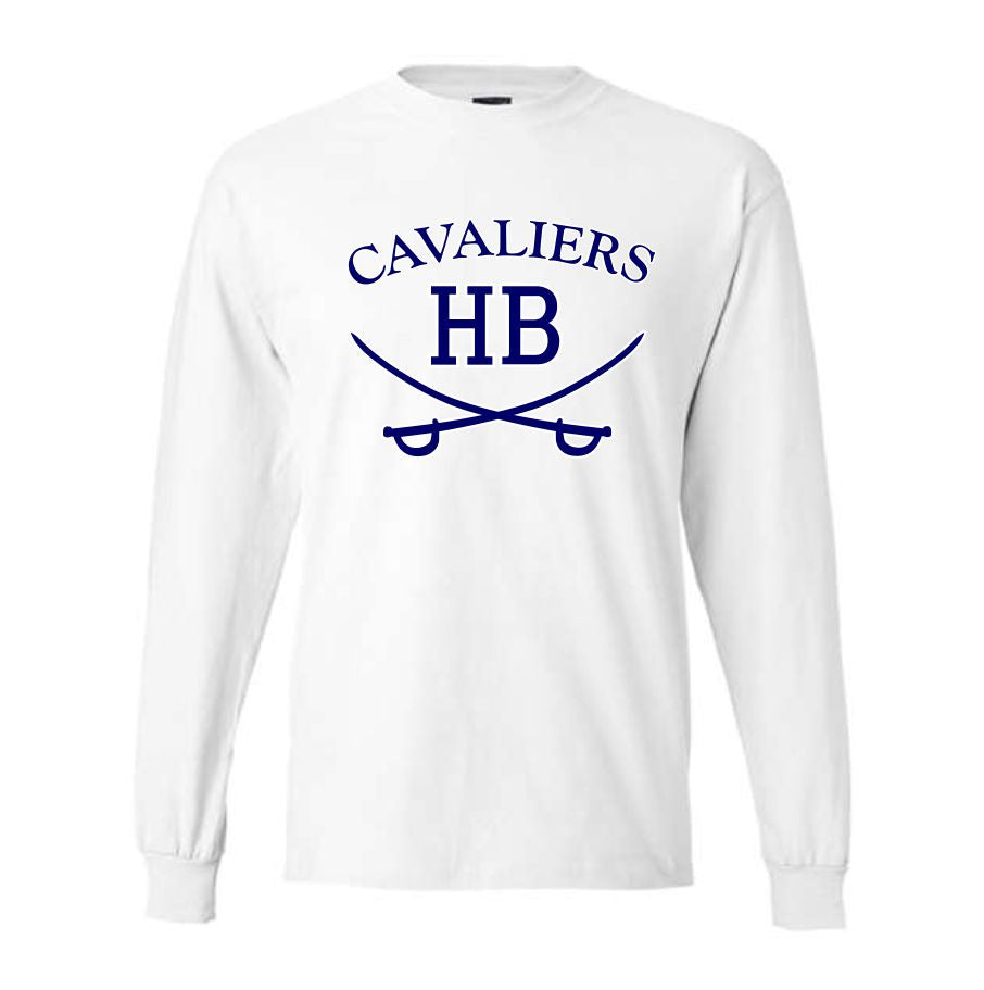 HB Cavaliers Hanes Beefy Long Sleeve Tee (Customizable)