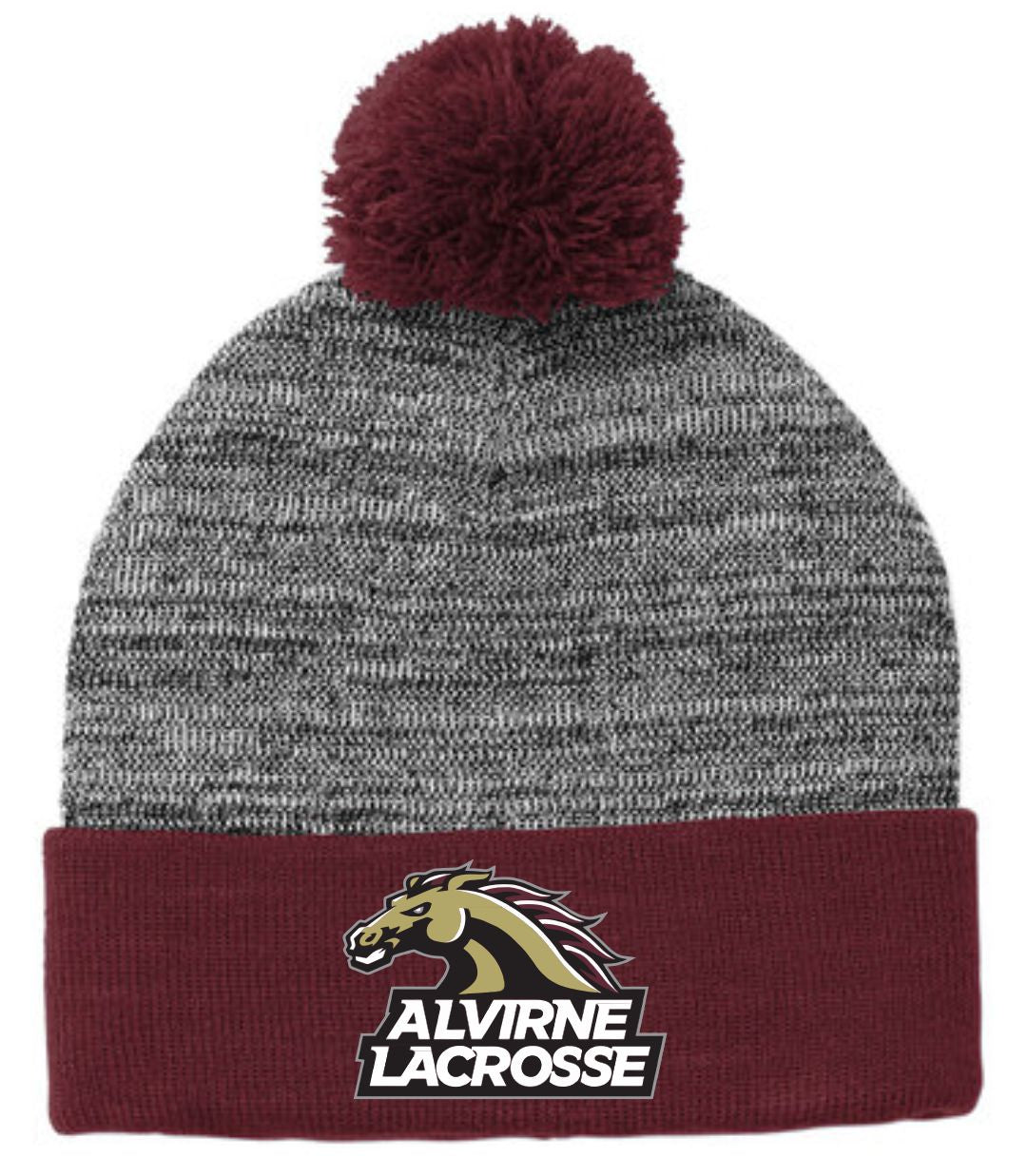 Alvirne Sport-Tek ® Heather Pom Pom Beanie