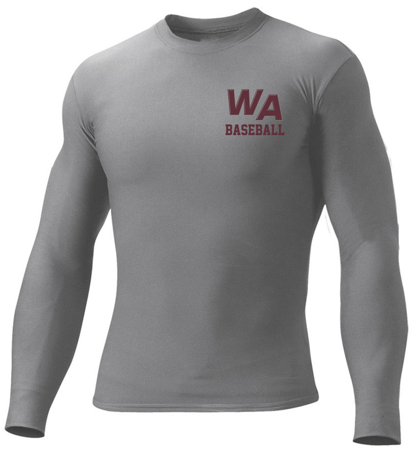WA Long Sleeve Compression Crew Shirt / A4 N3133