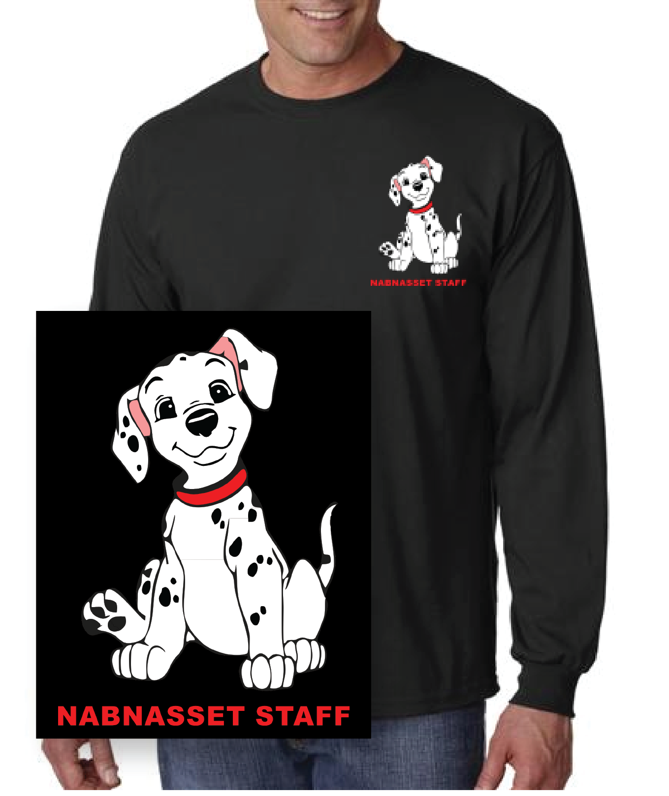 Nabnasset School STAFF Long Sleeve T-Shirt / Gildan G2400