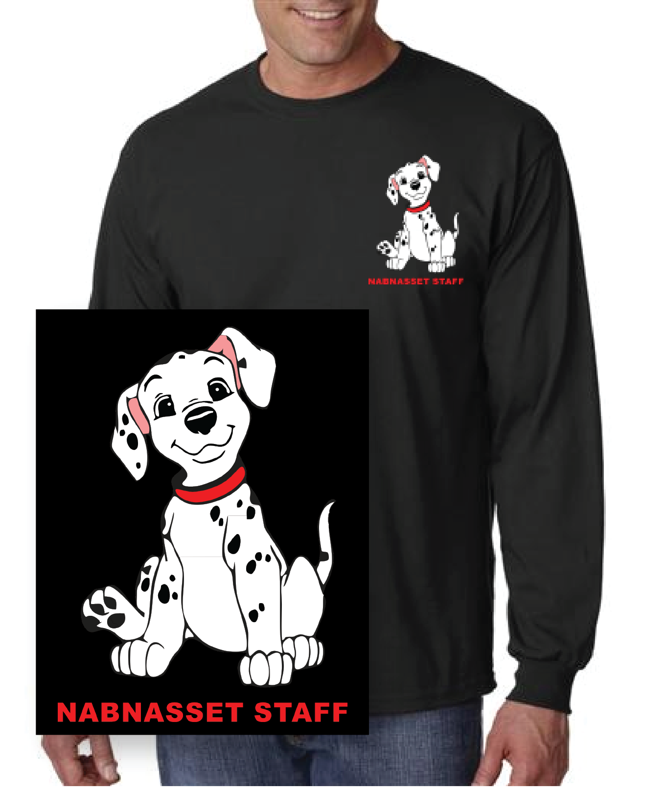Nab STAFF Long Sleeve T-Shirt / Gildan G2400