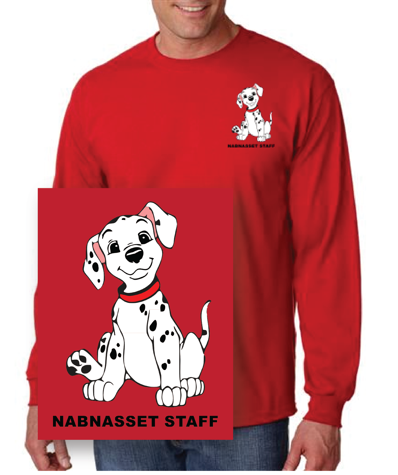 Nab STAFF Long Sleeve T-Shirt / Gildan G2400