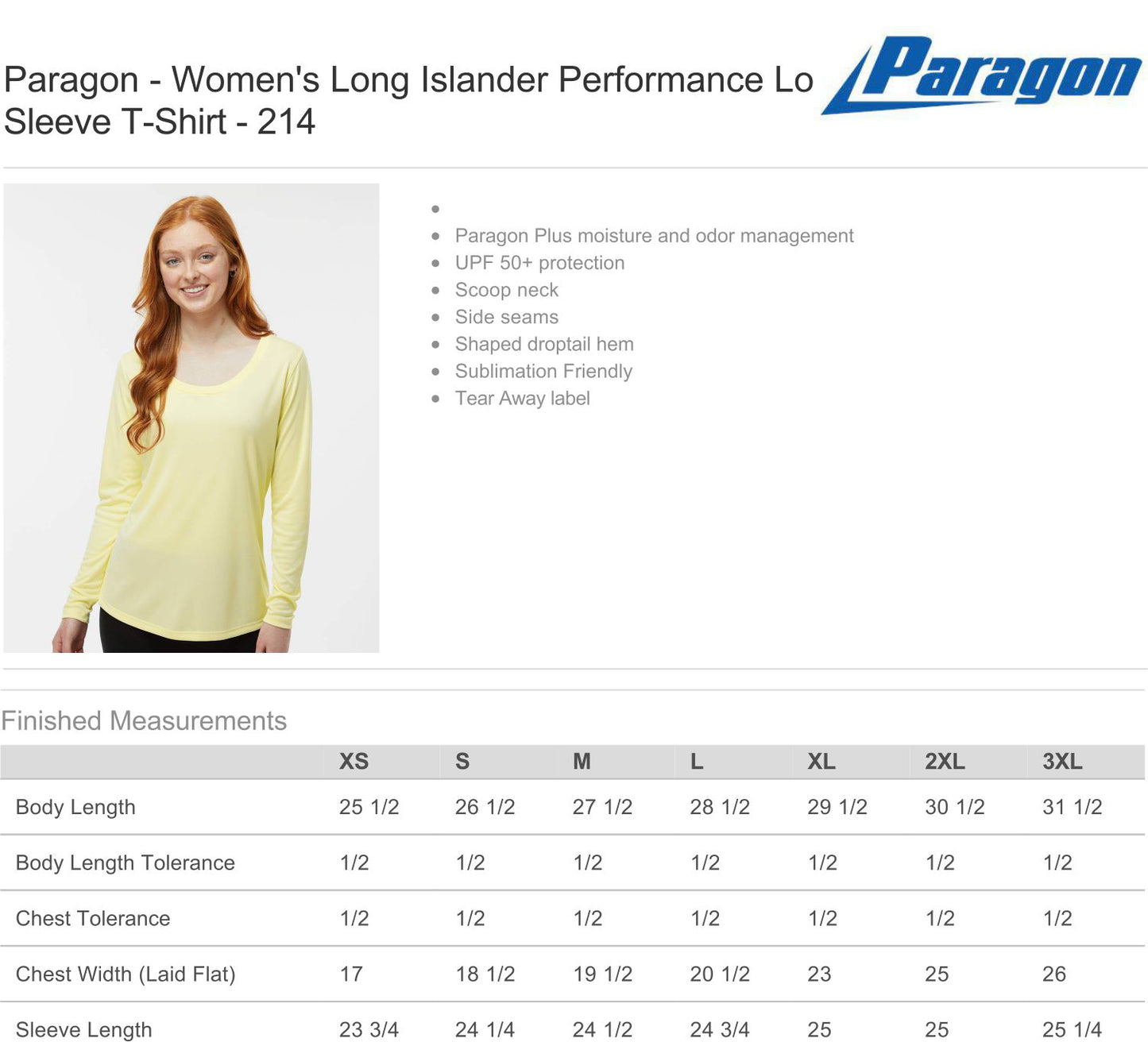 Women's Long Islander Performance Long Sleeve T-Shirt