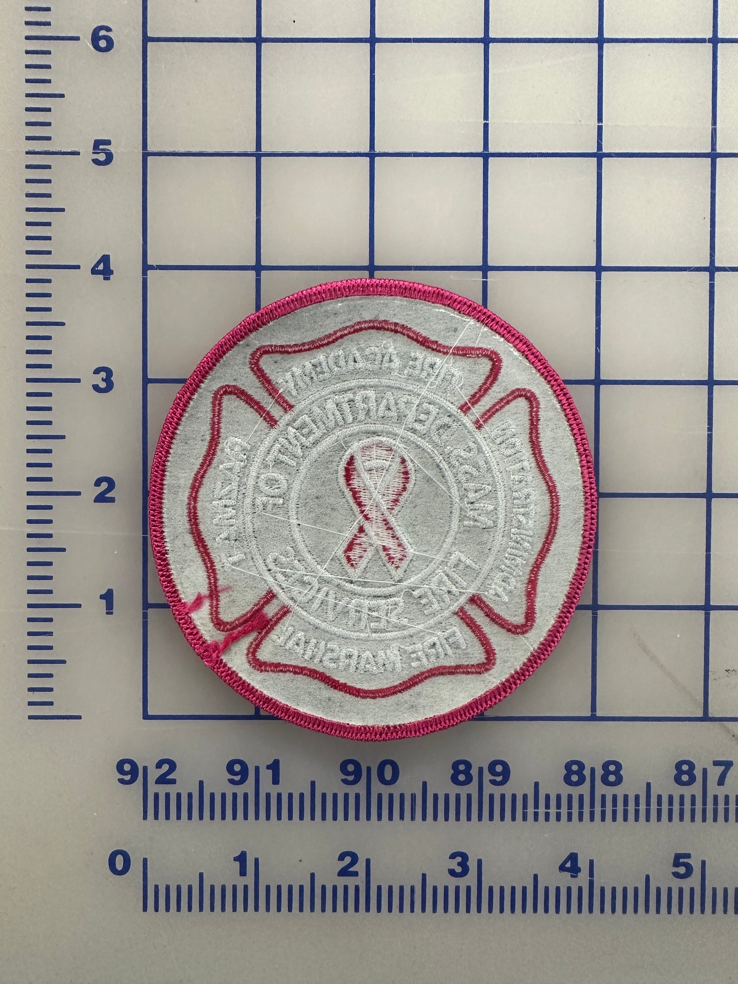 Mass Fire Academy Breast Cancer Patch