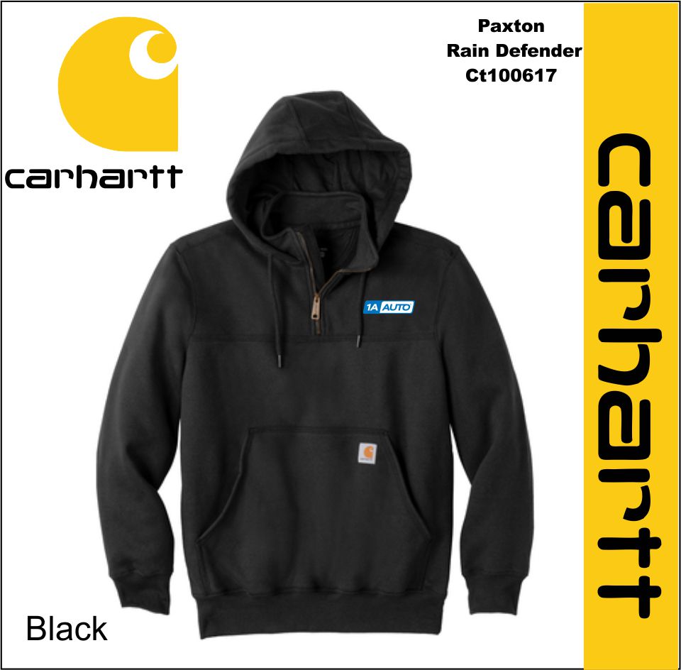 1A Auto  Carhartt ® Rain Defender ® Paxton Heavyweight Hooded Zip Mock Sweatshirt