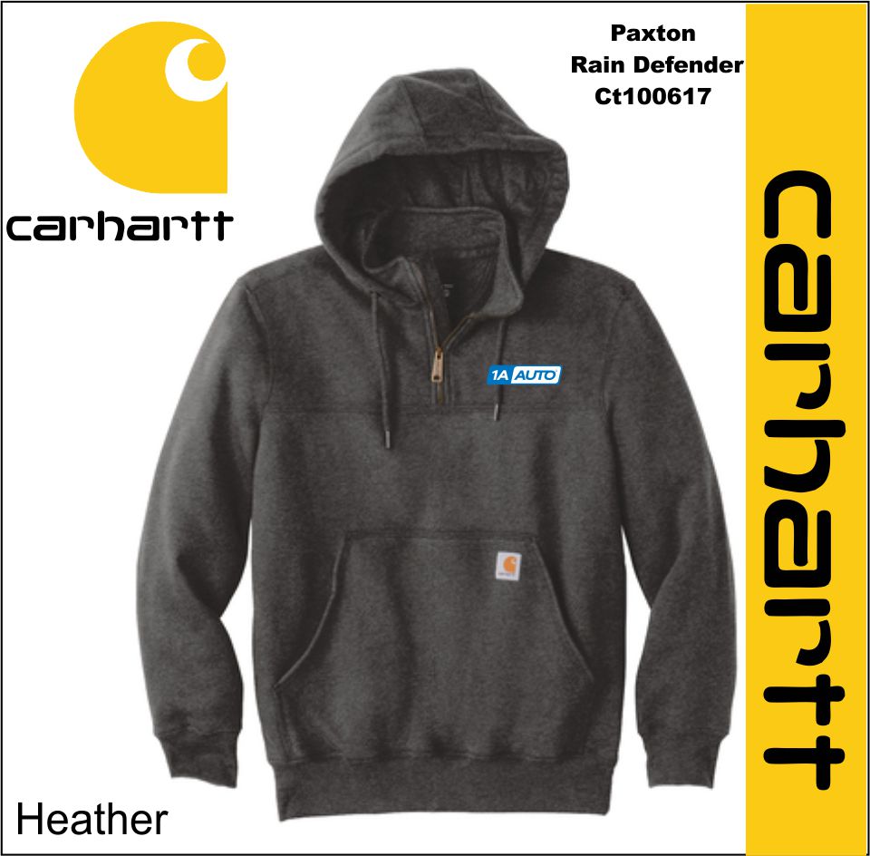1A Auto  Carhartt ® Rain Defender ® Paxton Heavyweight Hooded Zip Mock Sweatshirt