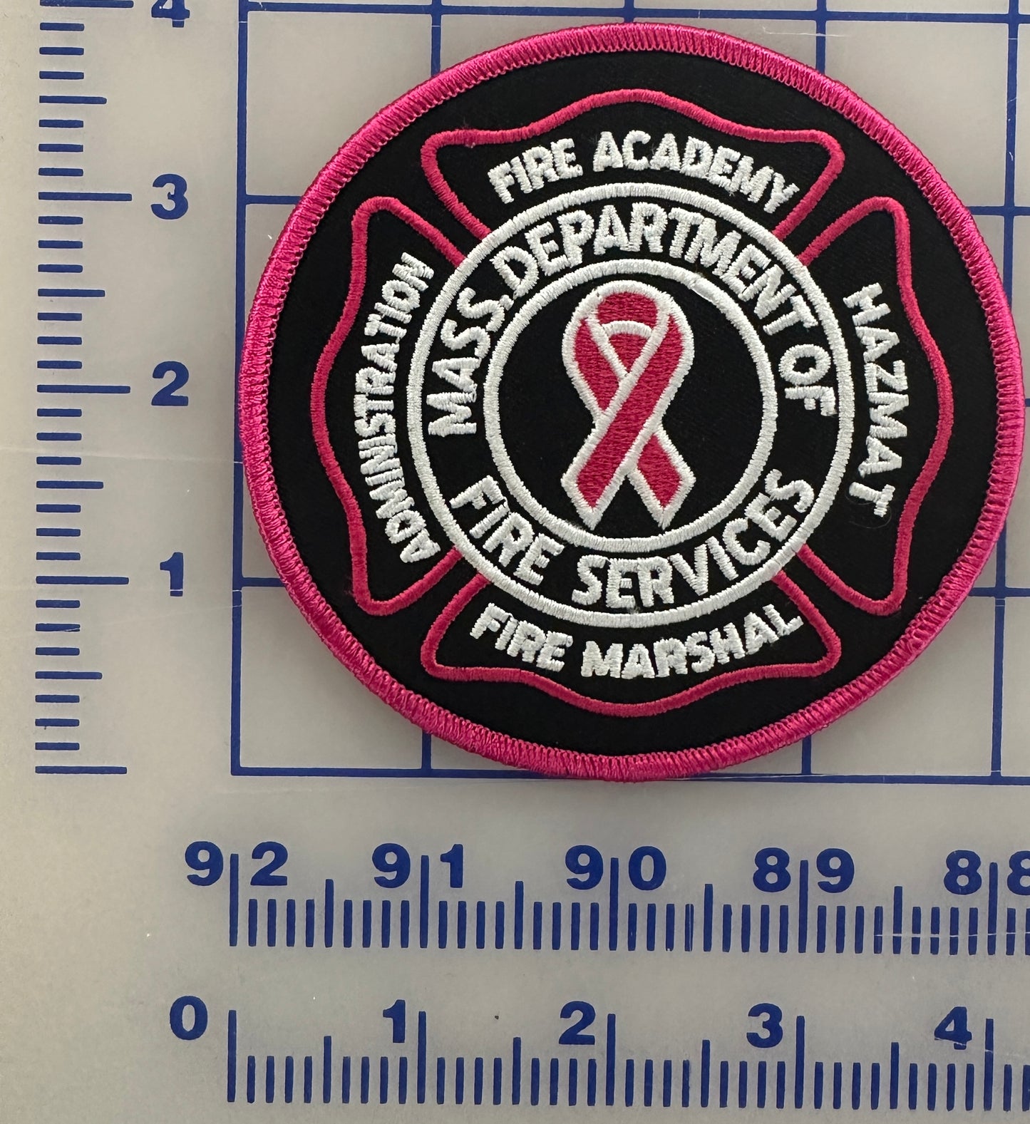 Mass Fire Academy Breast Cancer Patch
