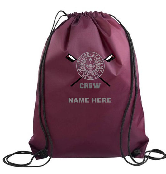 WA Crew Personalized Draw String Poly Bag