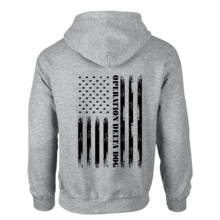 Operation Delta Dog Distressed Flag Hoodie (Youth)