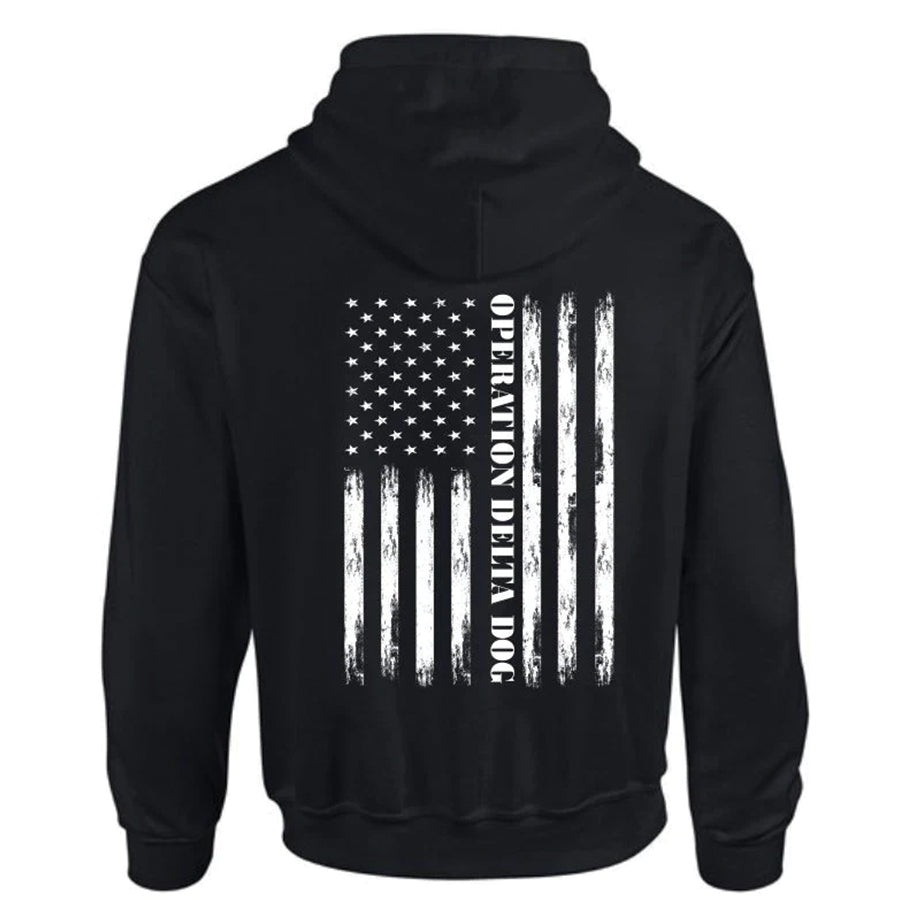 Operation Delta Dog Distressed Flag Hoodie (Youth)