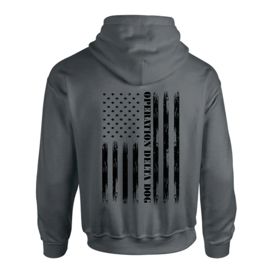 Operation Delta Dog Distressed Flag Hoodie (Youth)