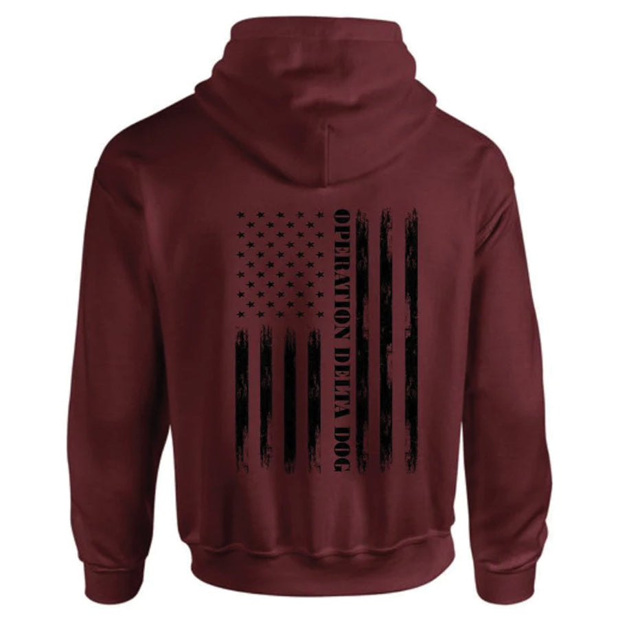 Operation Delta Dog Distressed Flag Hoodie (Youth)