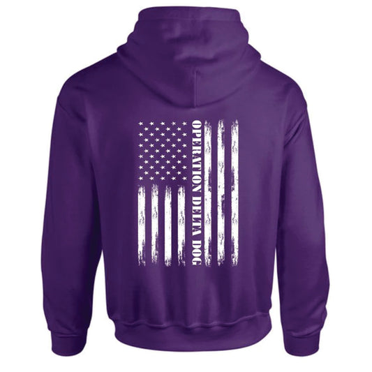 Operation Delta Dog Distressed Flag Hoodie