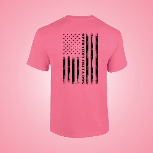 Operation Delta Dog Distressed Flag T-Shirt