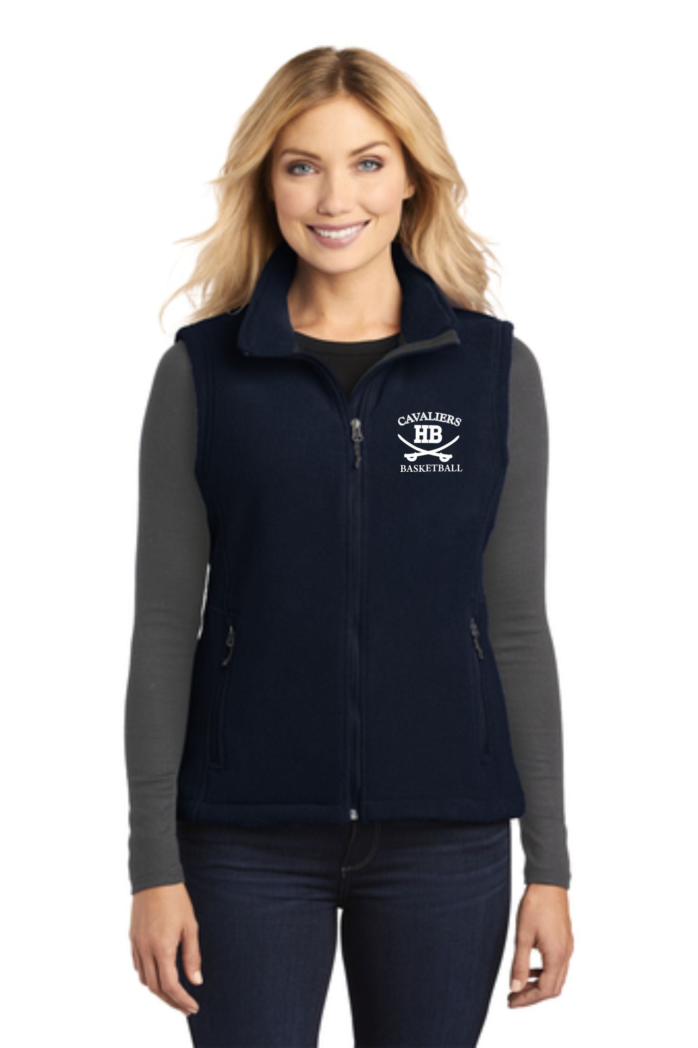 HB Basketball Fleece Vest