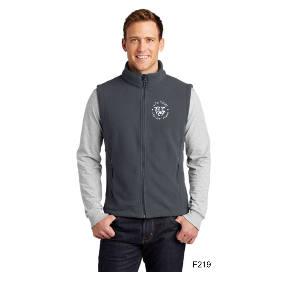 Men's & Ladies Abbot Fleece Vest Iron Grey