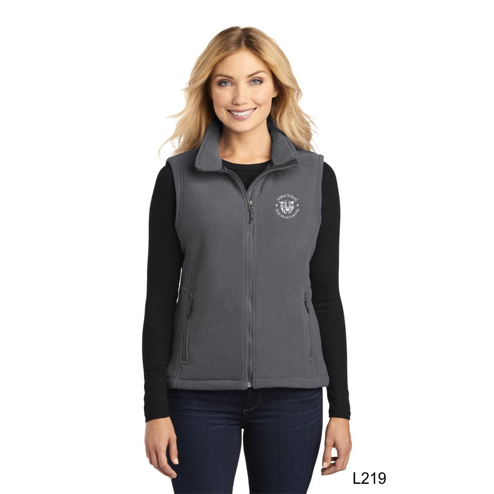 Men's & Ladies Abbot Fleece Vest Iron Grey