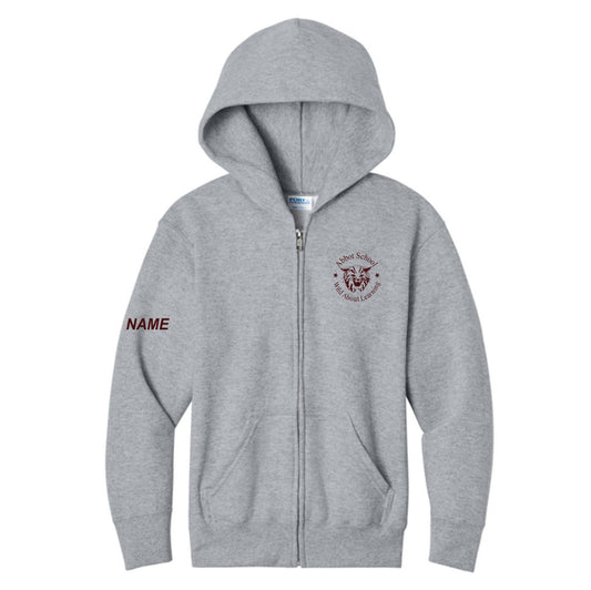 Abbot Youth Full Zip Hoodie Personalized