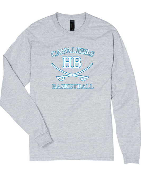 HB Basketball Hanes Beefy Long Sleeve T 5186