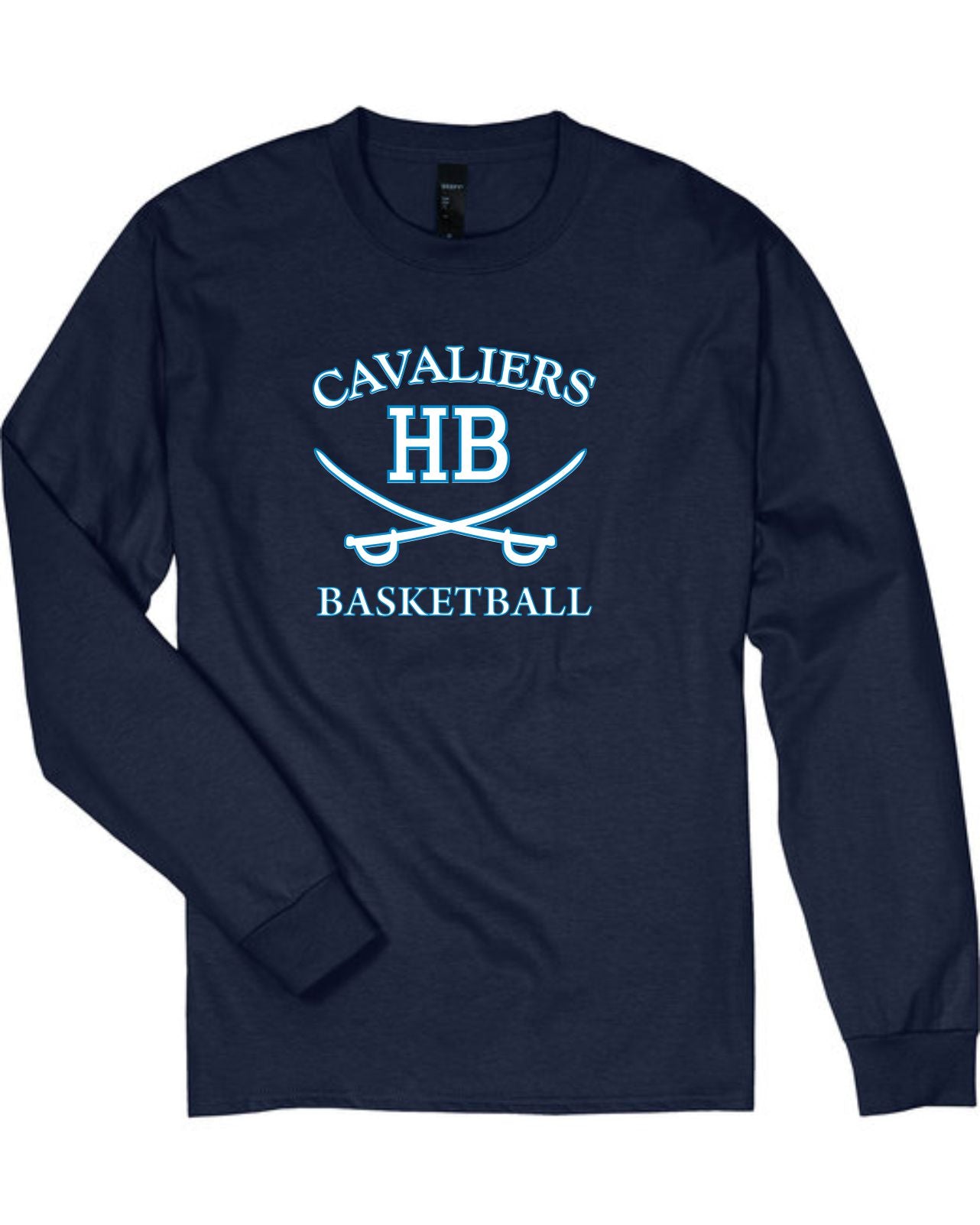 HB Basketball Hanes Beefy Long Sleeve T 5186