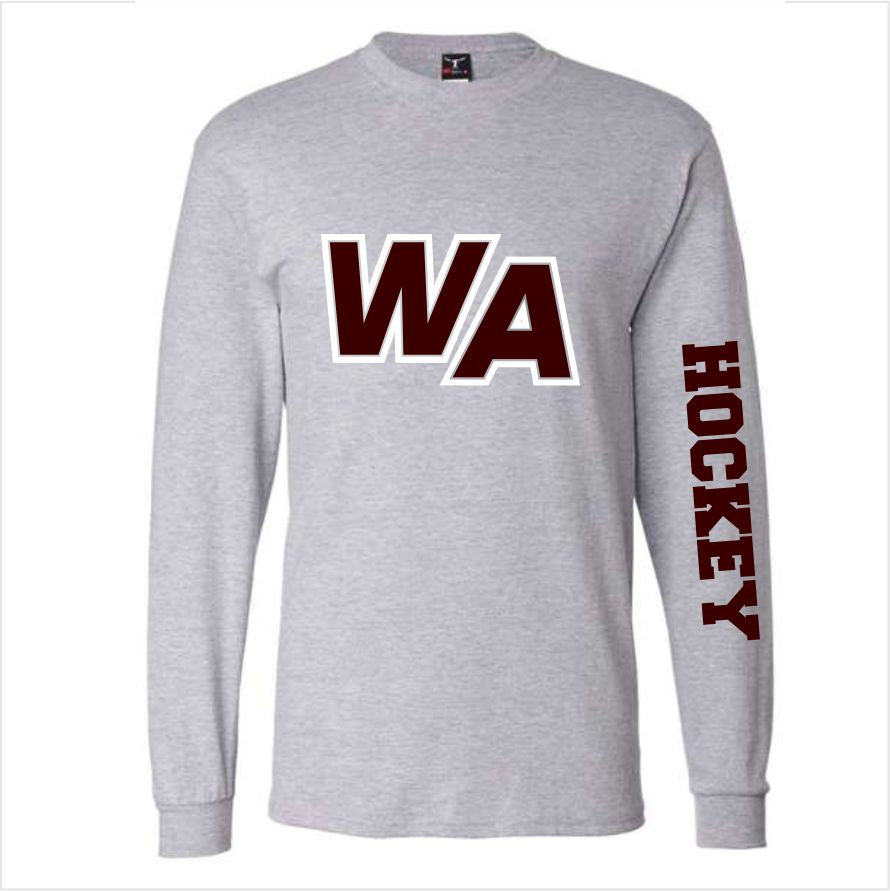 WA Hanes Beefy-T with Custom Sleeve Text