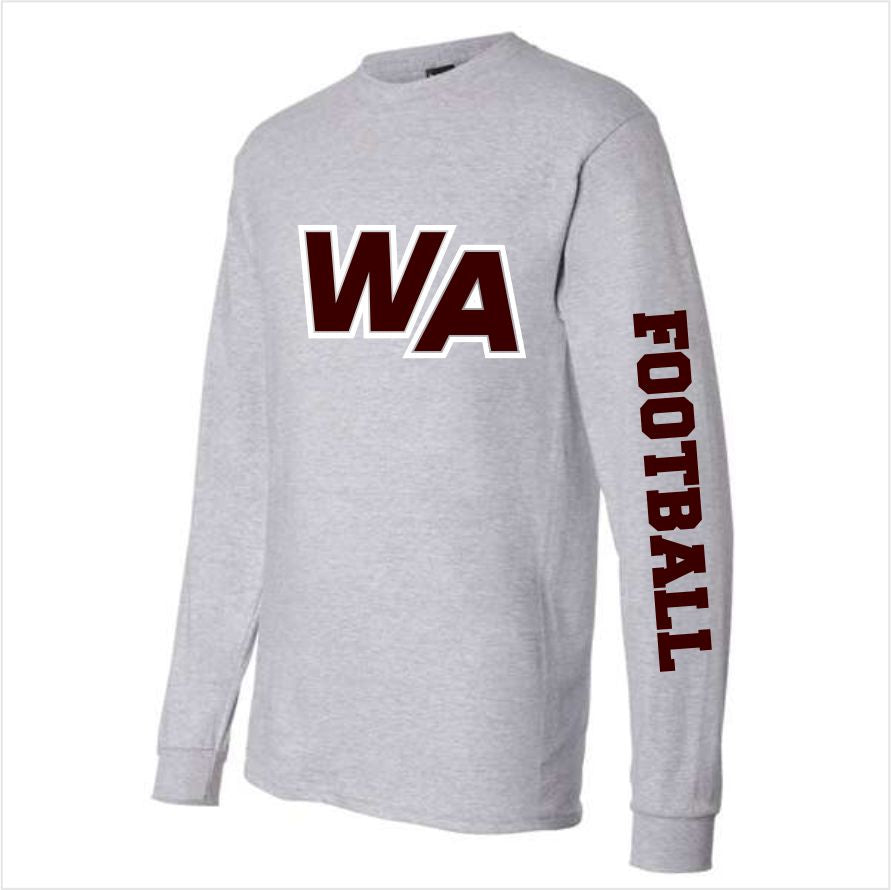 WA Hanes Beefy-T with Custom Sleeve Text