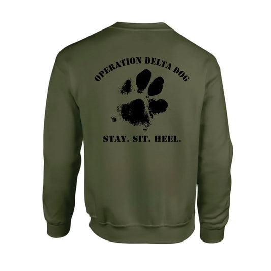 Operation Delta Dog Muddy Paw Crew Neck Sweatshirt