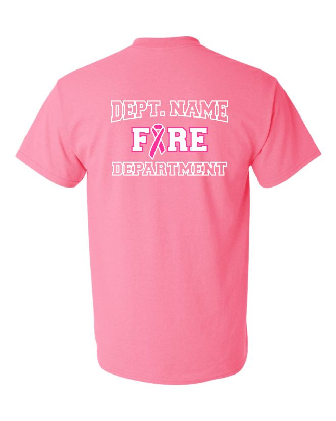 Firefighter Breast Cancer Station T-Shirt
