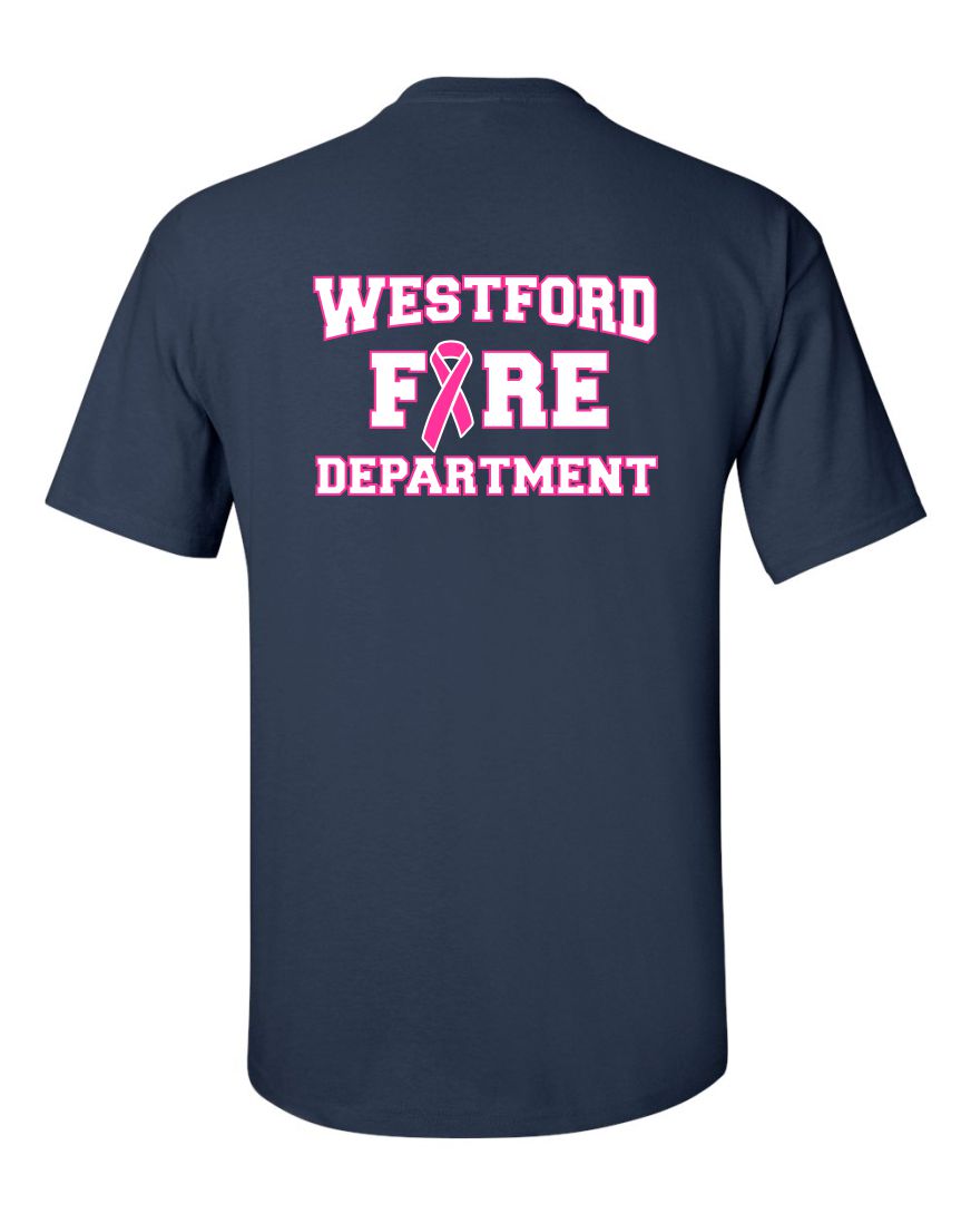 Firefighter Breast Cancer Station T-Shirt