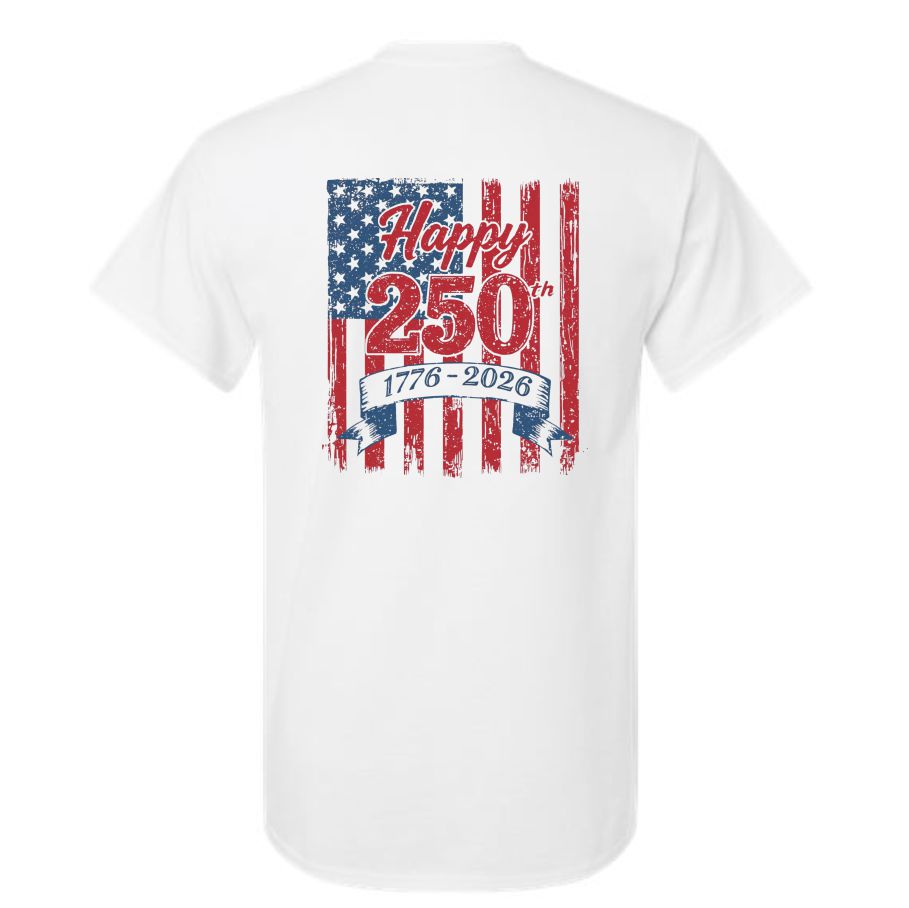 250th USA 2 sided Tee