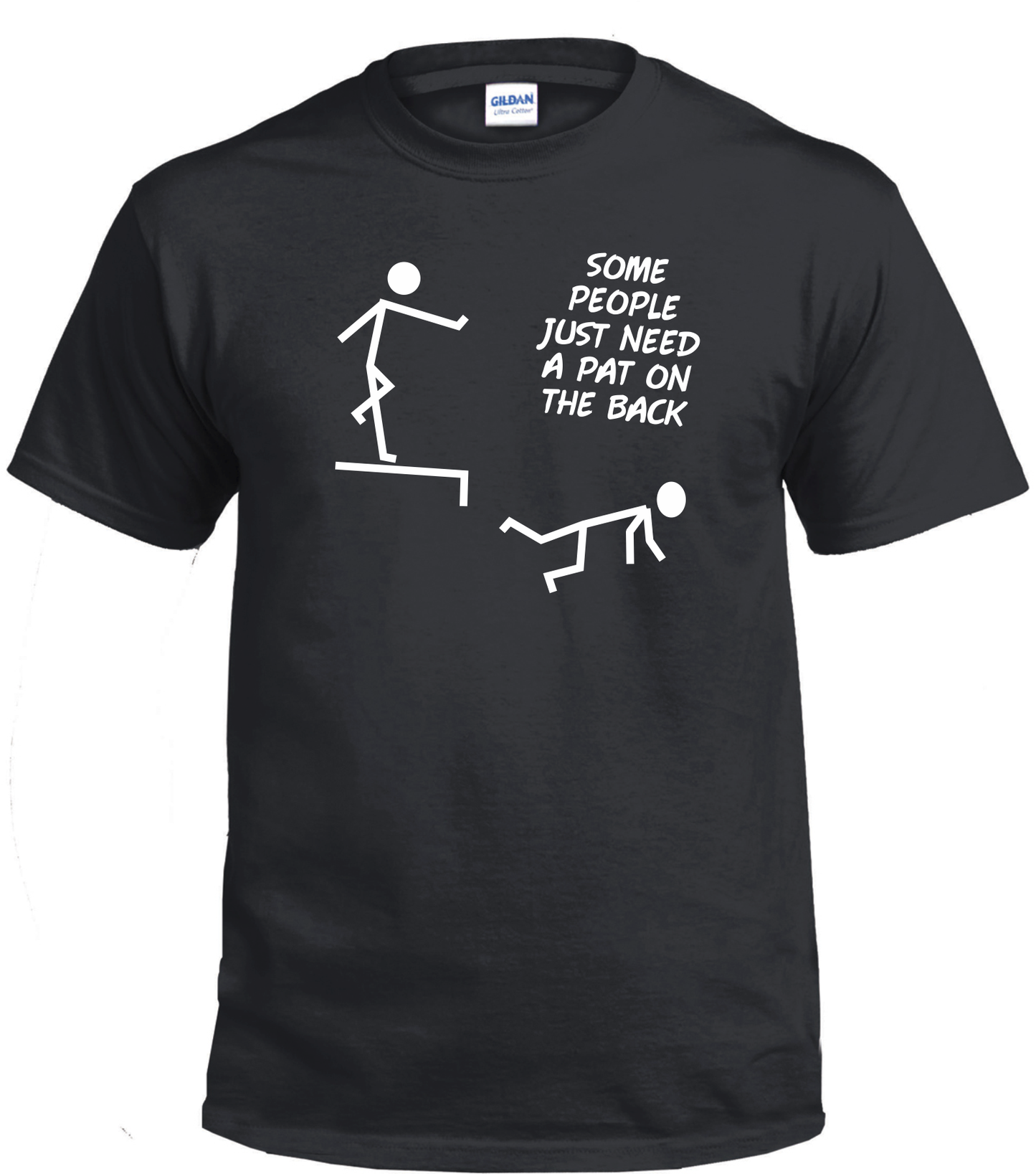 Pat On The Back Tee Shirt / Gildan G2000