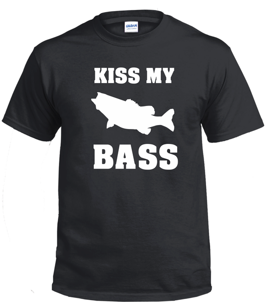Kiss My Bass Tee Shirt / Gildan G2000