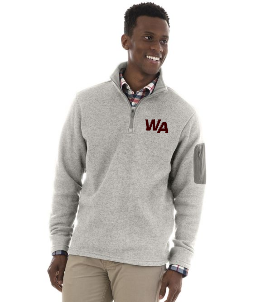 WA Men's Weathered Fleece Pullover 9312