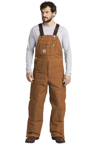 Carhartt CTR41 Duck Quilt Lined Zip-To-Thigh Overalls