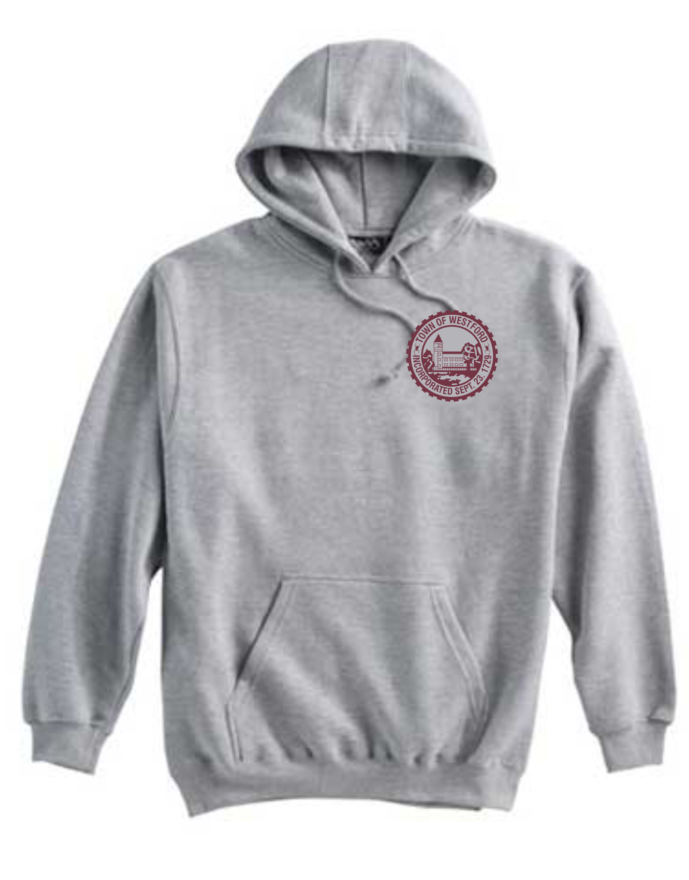 Westford Town Seal Hooded Sweatshirt / Pennant 701
