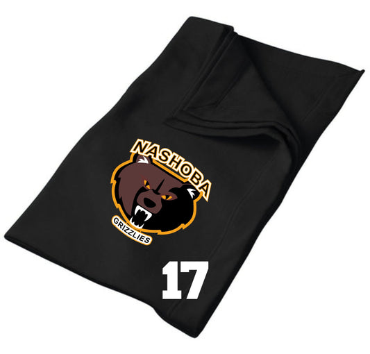 Grizzlies Fleece Stadium Blanket with Players Number