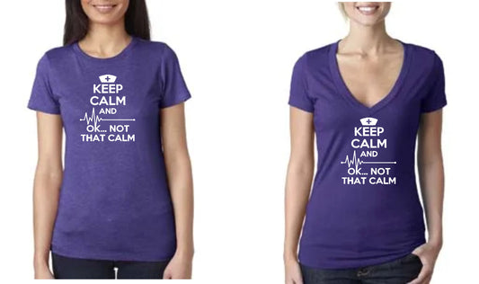 Keep Calm T's  Crew Neck & V-Neck 6640/6710 Beth