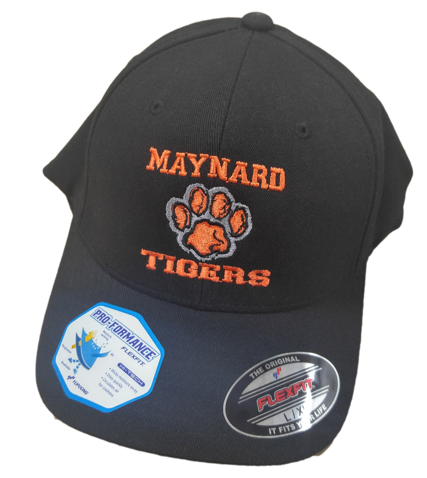 Maynard Tigers Hat Black Flexfit 6377