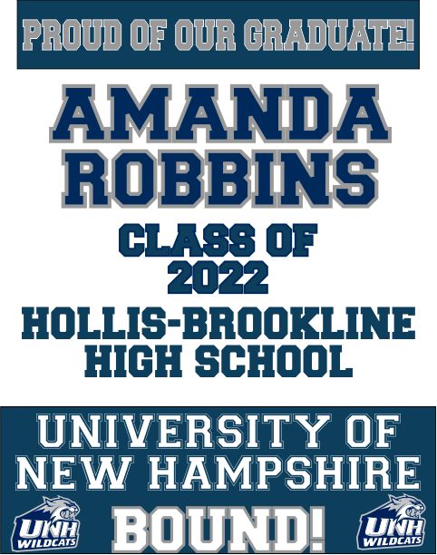 2023 Vertical Graduation Banner
