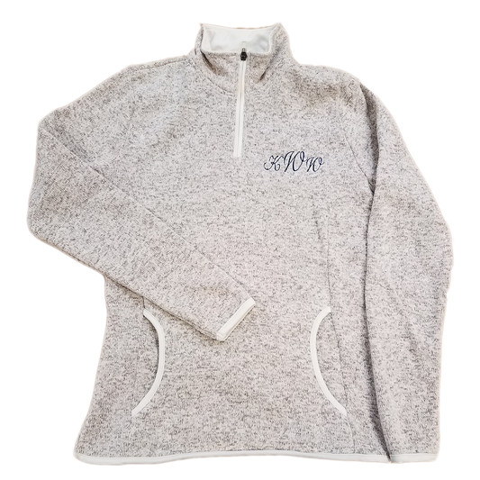 Ladies Heathered Fleece Pullover / Charles River 5312